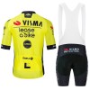 Set Fietsshirt + Korte Koersbroek 2024 Jumbo-Visma Lease A Bike Geel